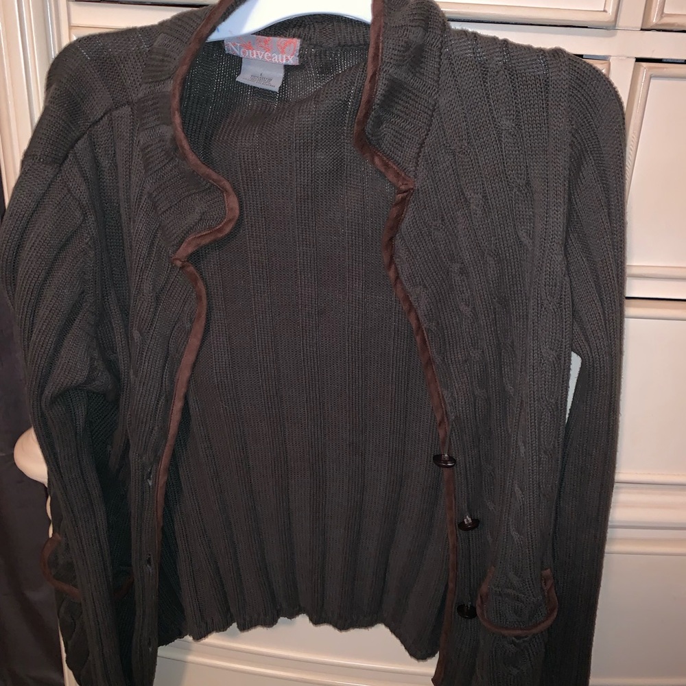 Olive green sweater size large